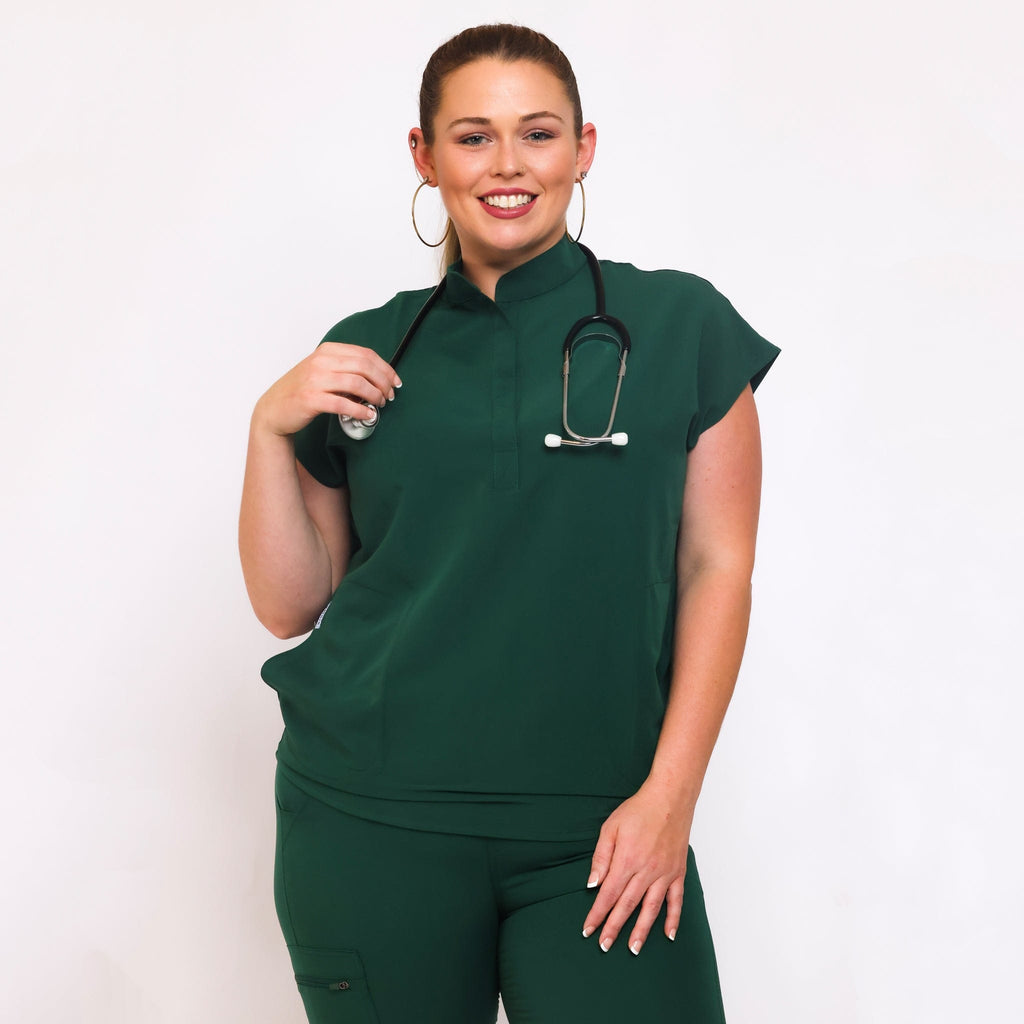 Colossal Scrub Top Hunter Green | sigmascrubs.com Colossal Scrub Top Hunter Green | sigmascrubs.com