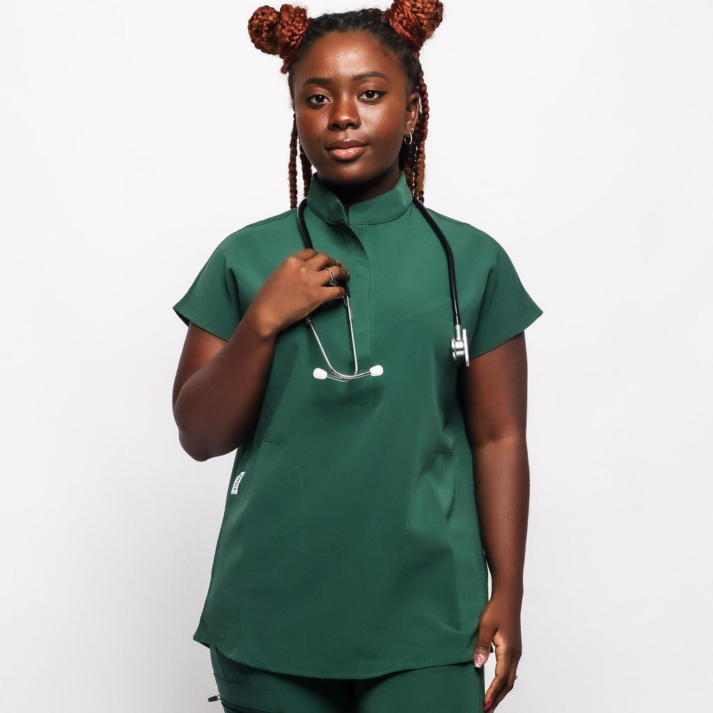 Colossal Scrub Top Hunter Green Colossal Scrub Top Hunter Green
