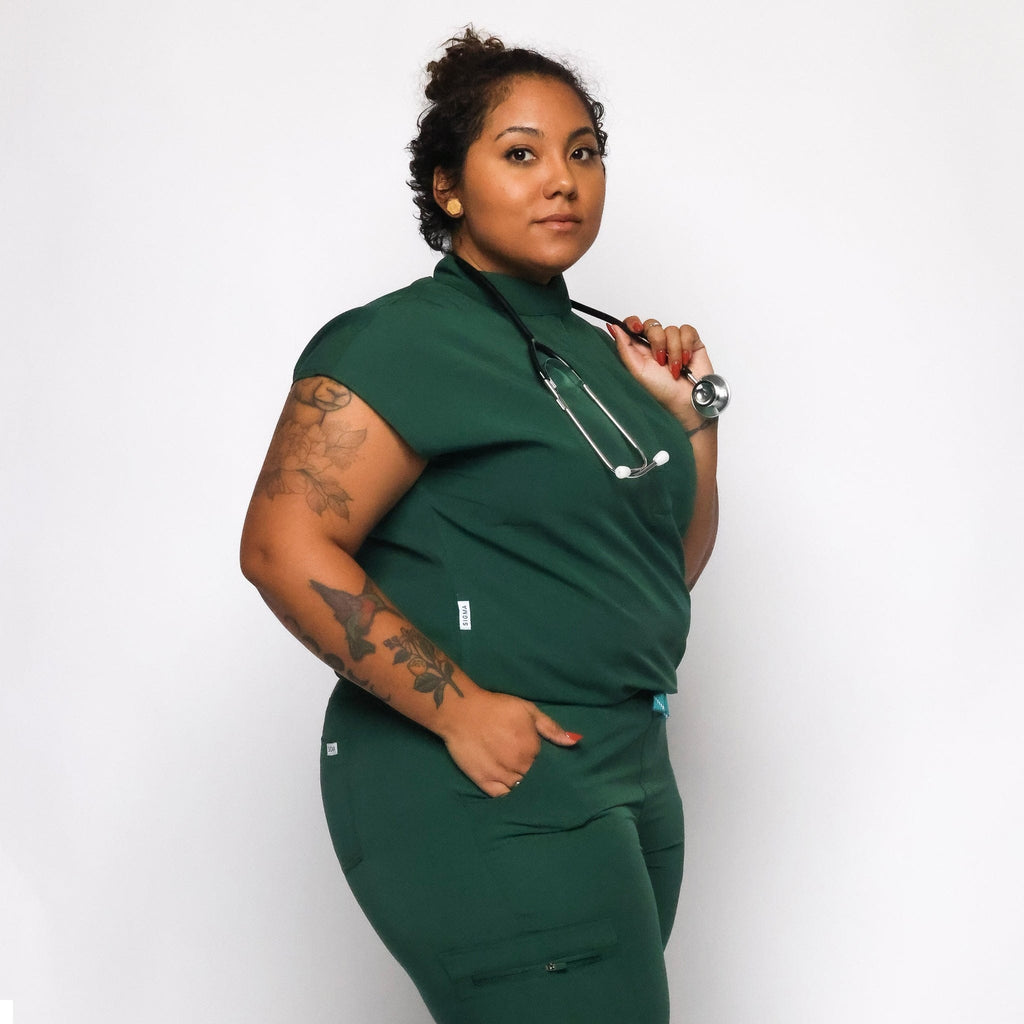 Colossal Scrub Top Hunter Green Colossal Scrub Top Hunter Green