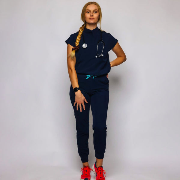 Classic Scrub Pants Navy Blue