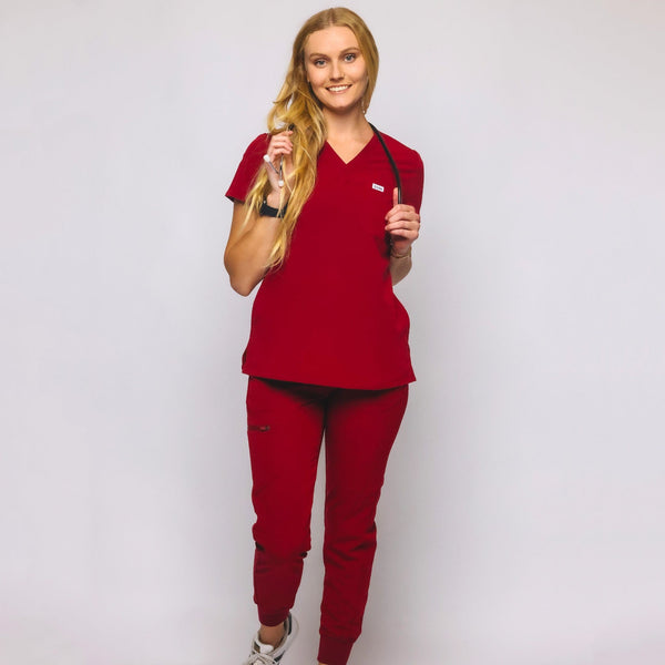Classic Scrub Pants Burgundy