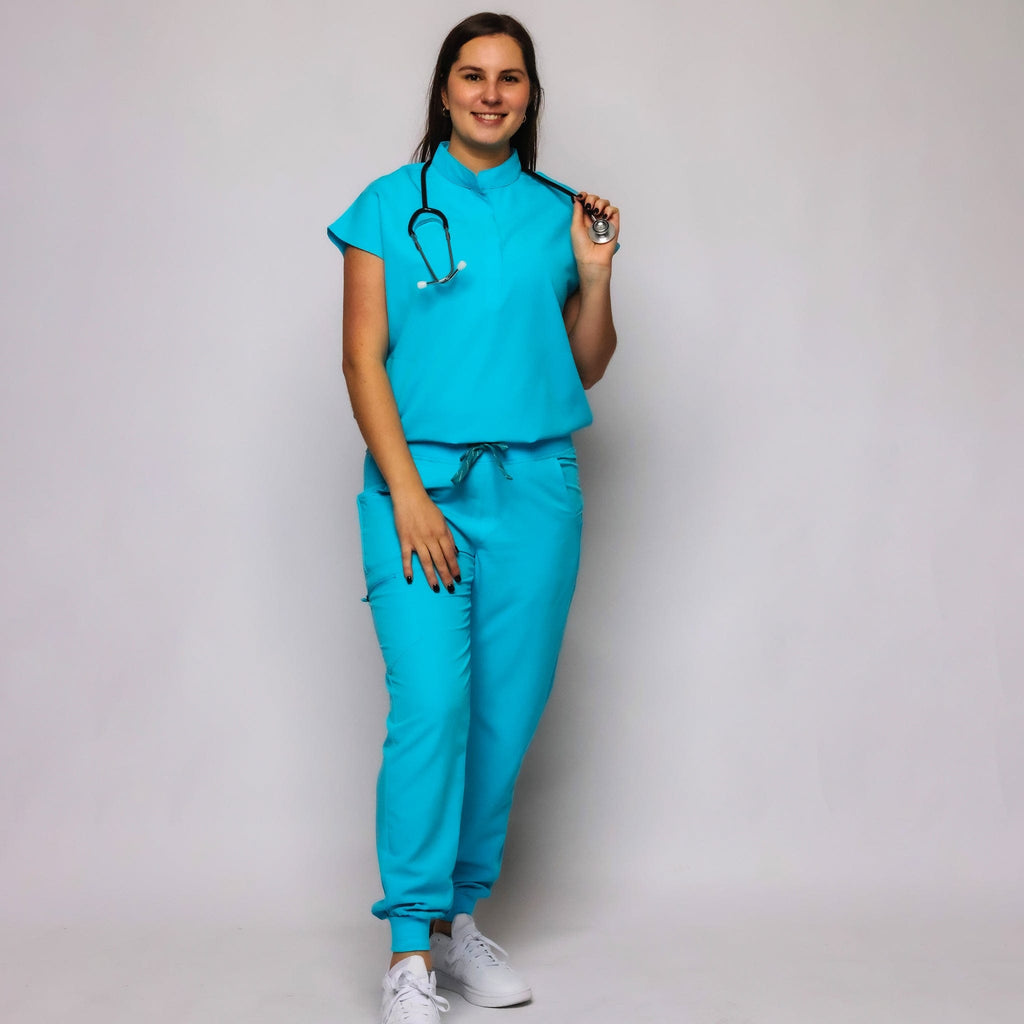 Colossal Scrub Top Turquoise | sigmascrubs.com