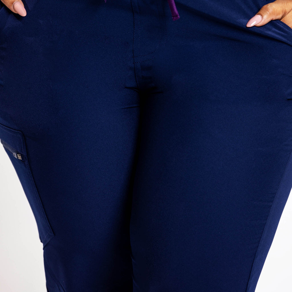 Women’s 4 pocket scrub pants Navy Blue